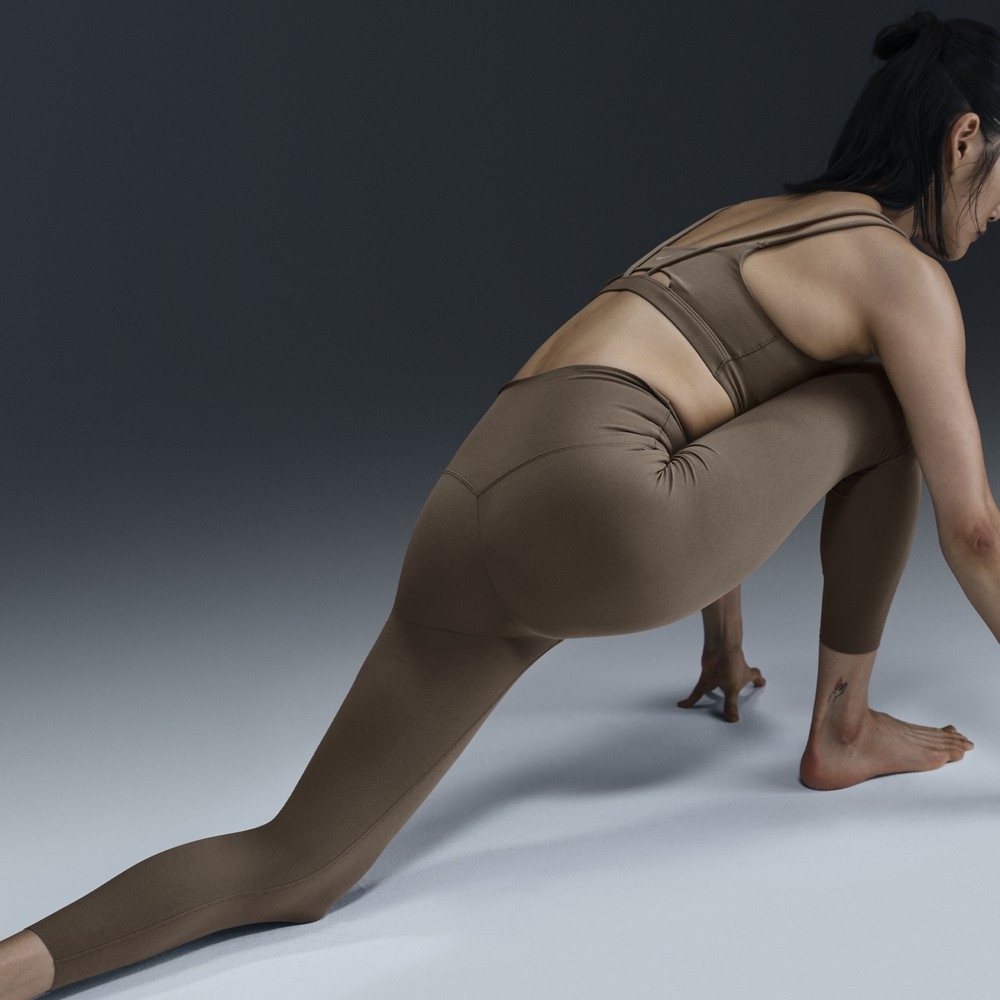 NIKE 緊身褲 Zenvy HR 78 TGHT 棕 瑜珈 訓練 女 DQ6016-233