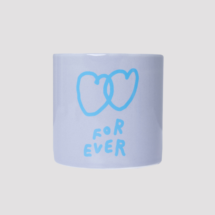韓國 ooowl 日常塗鴉兩用牙刷杯 FOREVER 灰