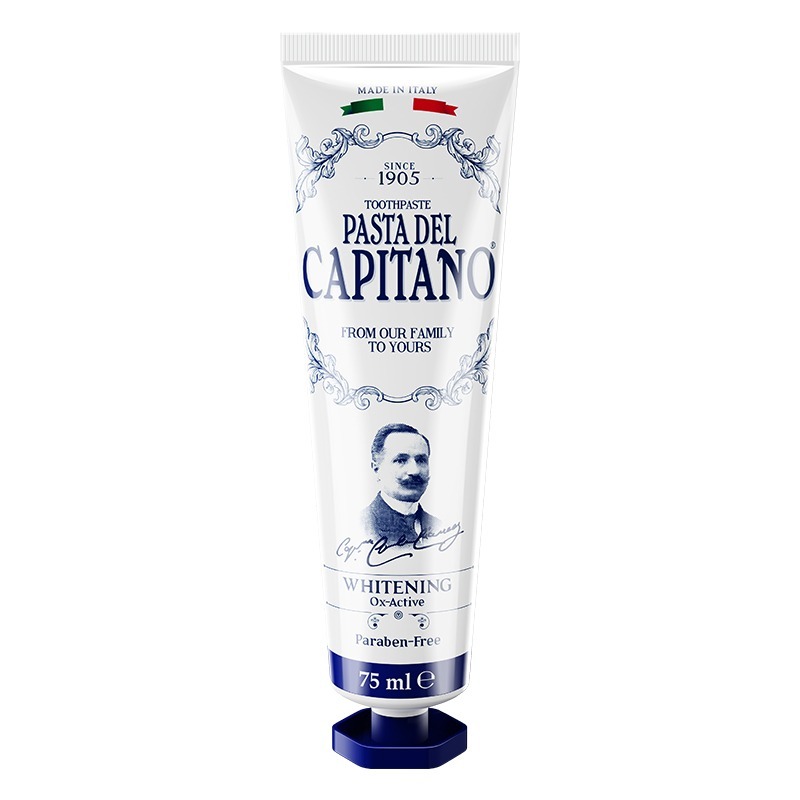 (P1) 潔白淡漬牙膏(清新薄荷味)(75ml) (買任何牙膏2件送牙刷1支, 買6件送牙刷6支) - Capitano #MG16