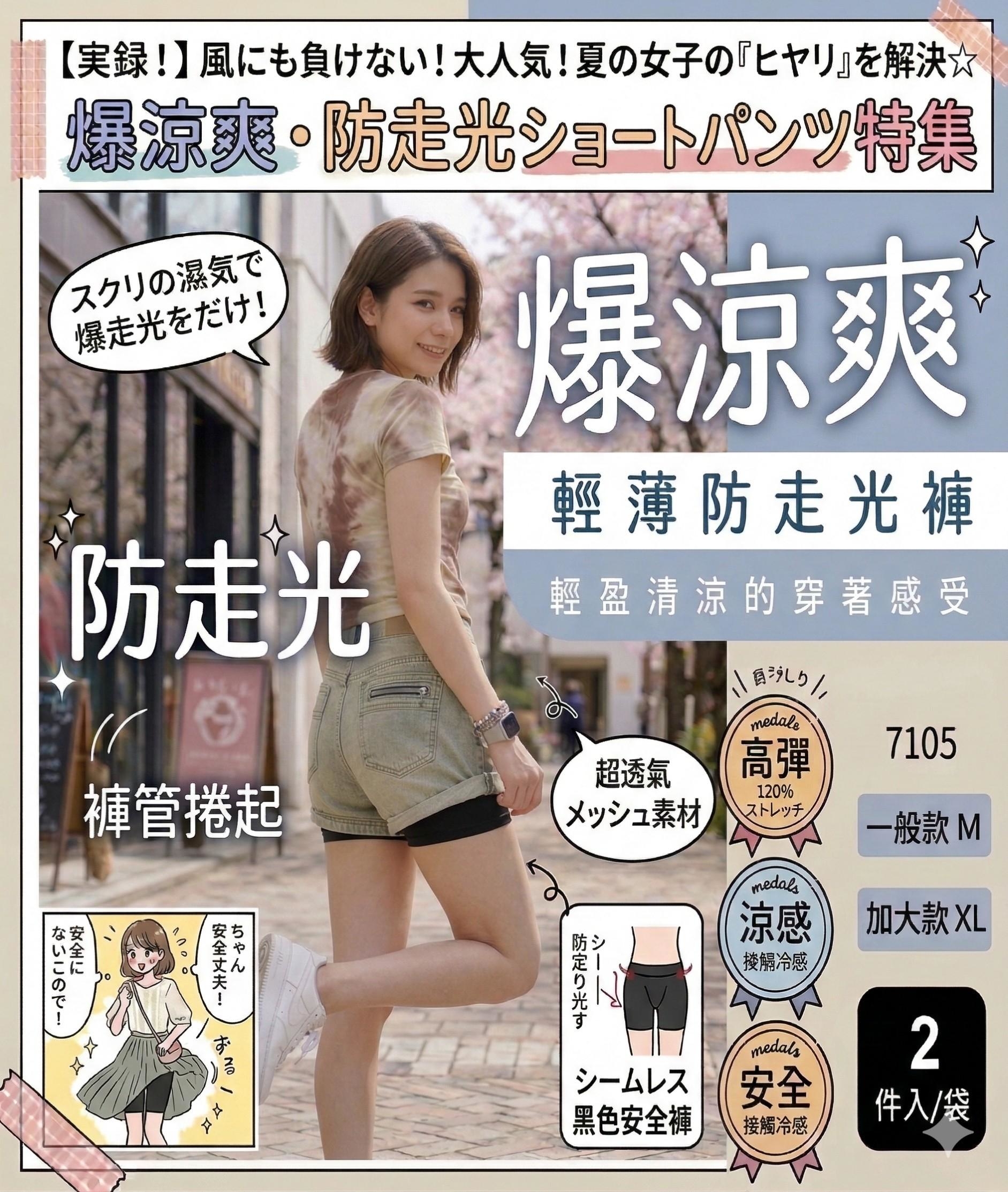 (預購商品) 日本 熱銷爆款 Air 全日 零束縛 涼爽 防走光褲