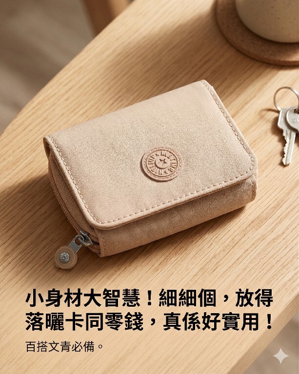【預購】KIPLING H032009 風琴小銀包