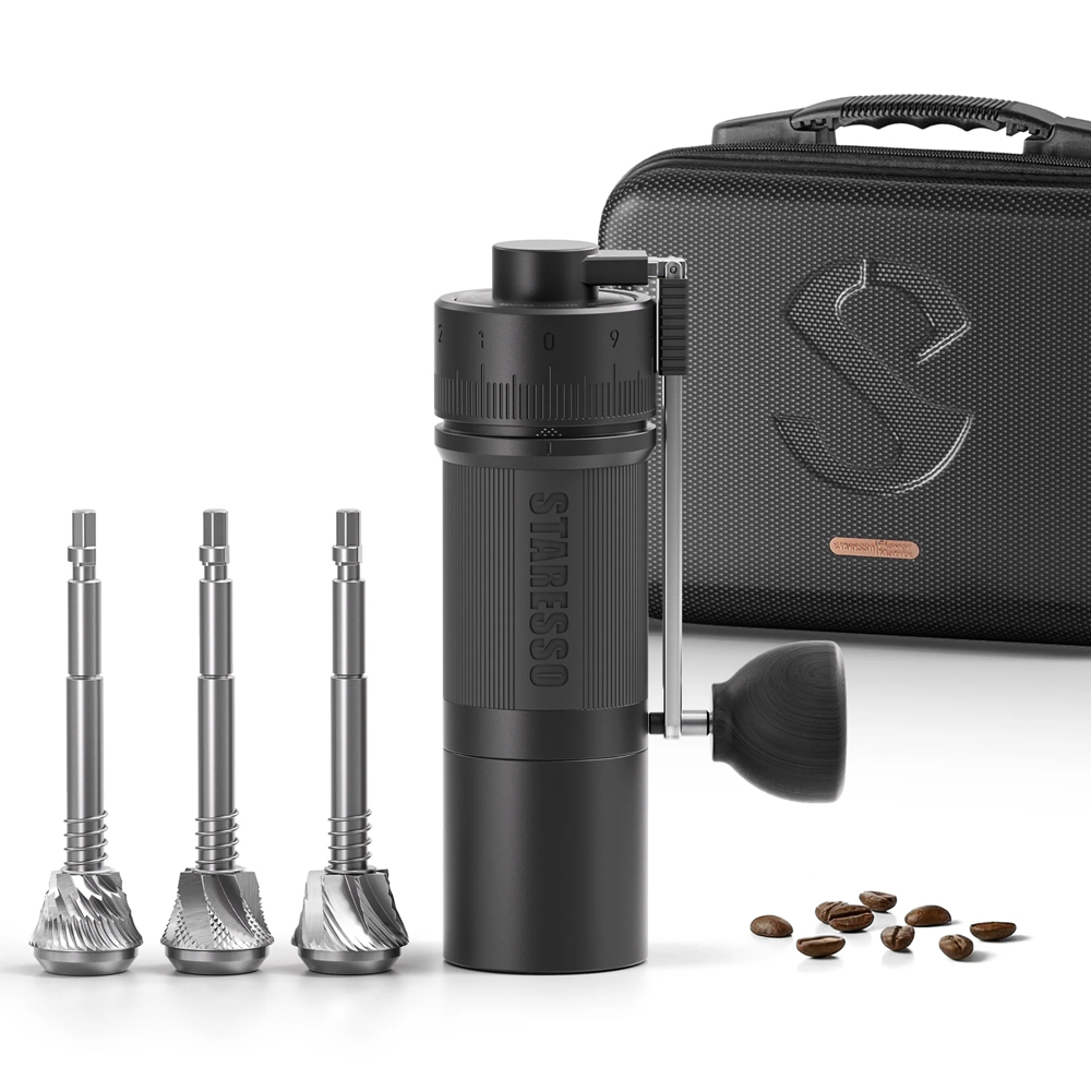 Staresso D9+ 風味矩陣磨豆機手搖咖啡磨豆機精密刻度三刀盤