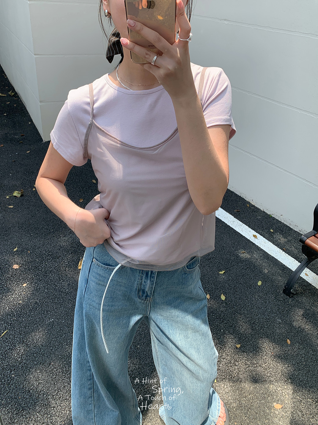 (G13) 1+1的疊穿甜酷少女-3色