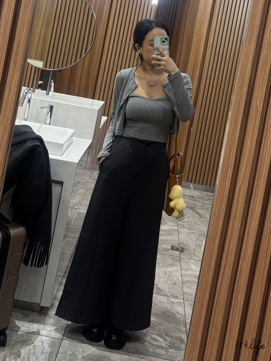 P3|預購|鬆緊腰氣質慵懶風開衩西裝長裙(2色)