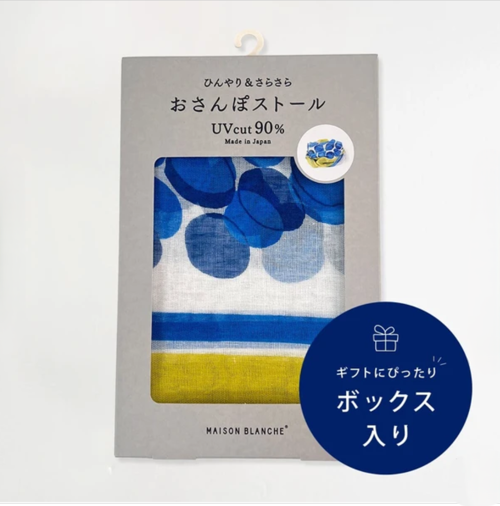 [Maison Blanche] 防 UV 紫外線 春夏圍巾 日本製造