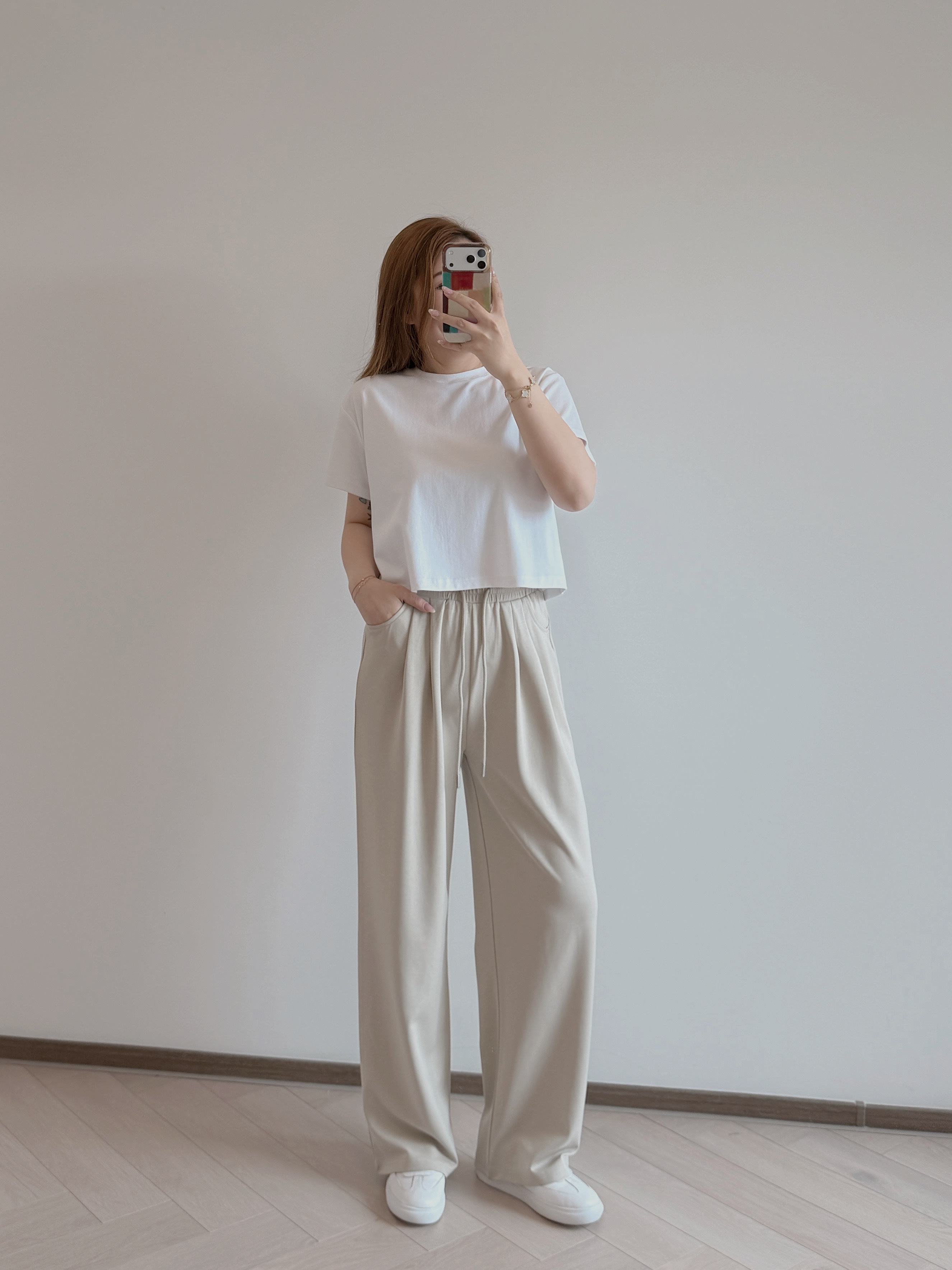 現貨 7396 春夏薄料顯瘦直筒休閒長褲