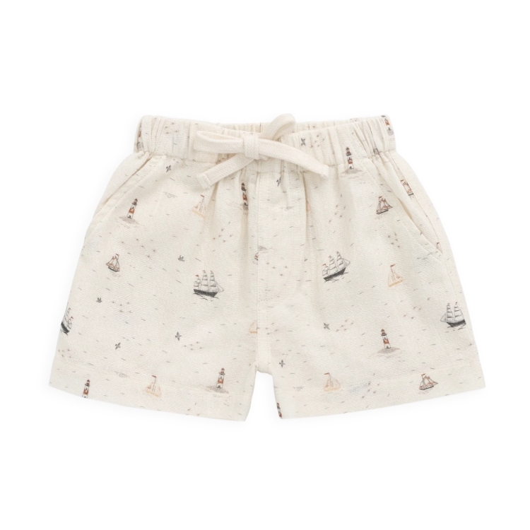 （預購）JAMIEKAY 航海印花短褲 Organic Cotton Louis Short - Sailing Day