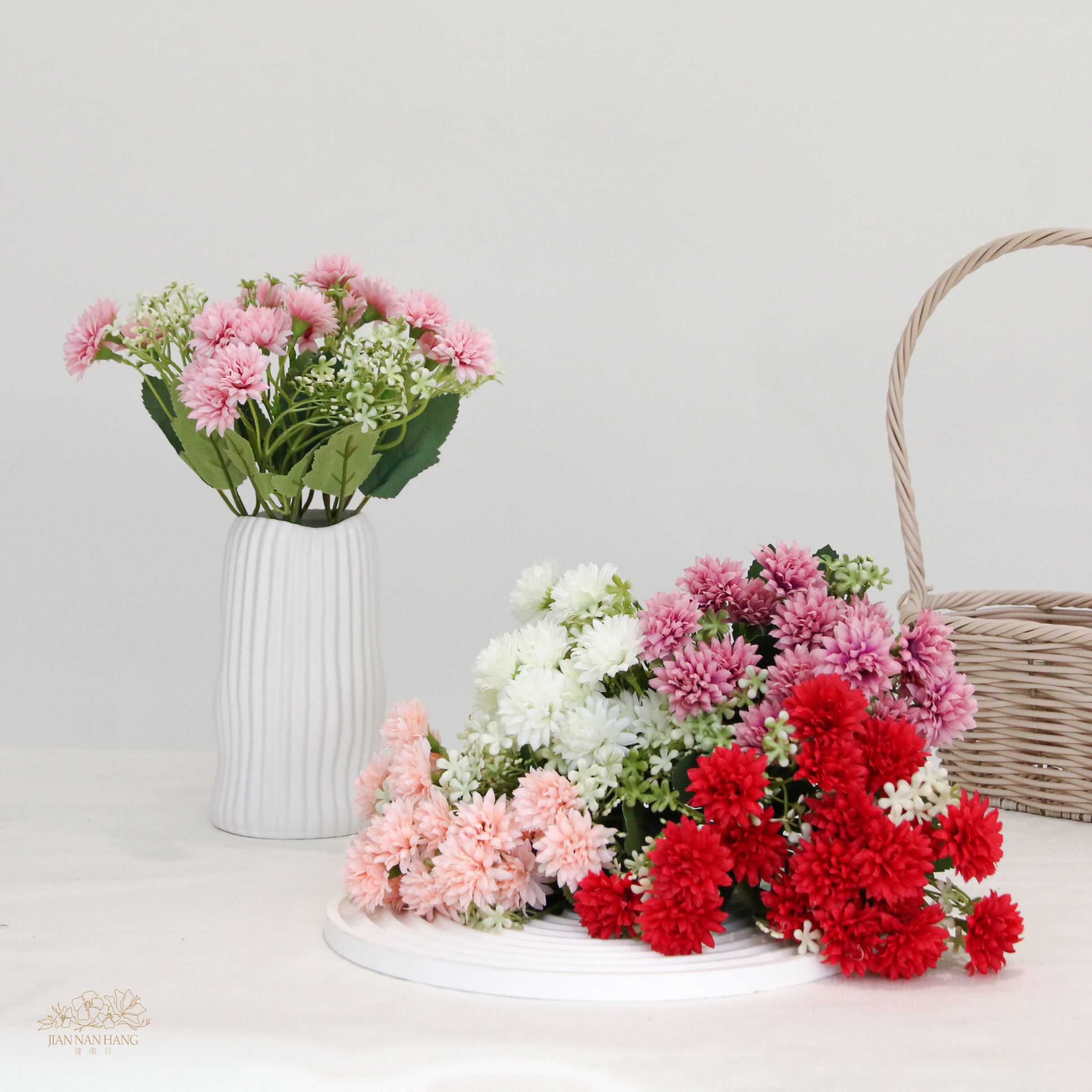 人造花 18頭春色小雛菊 5色