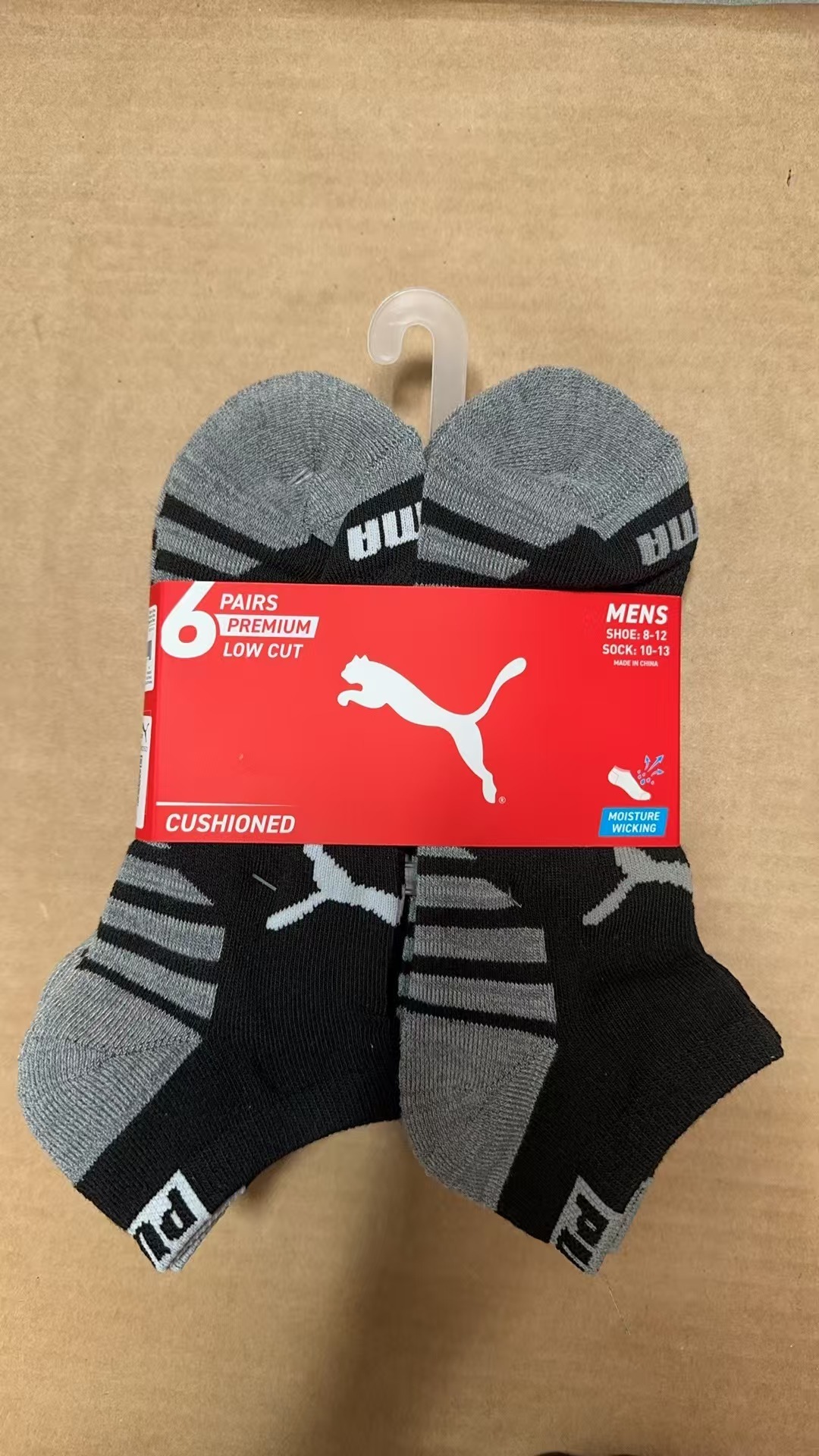 【直播】PUMA LX032079 男裝低筒襪(6對裝)
