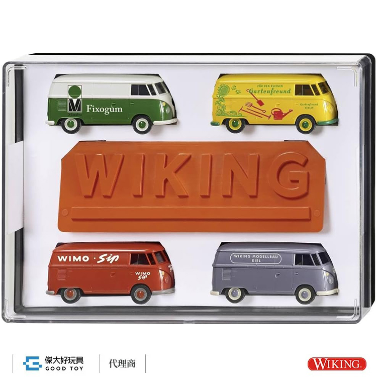 Wiking 217001 (HO) VW T1 4輛 禮盒組