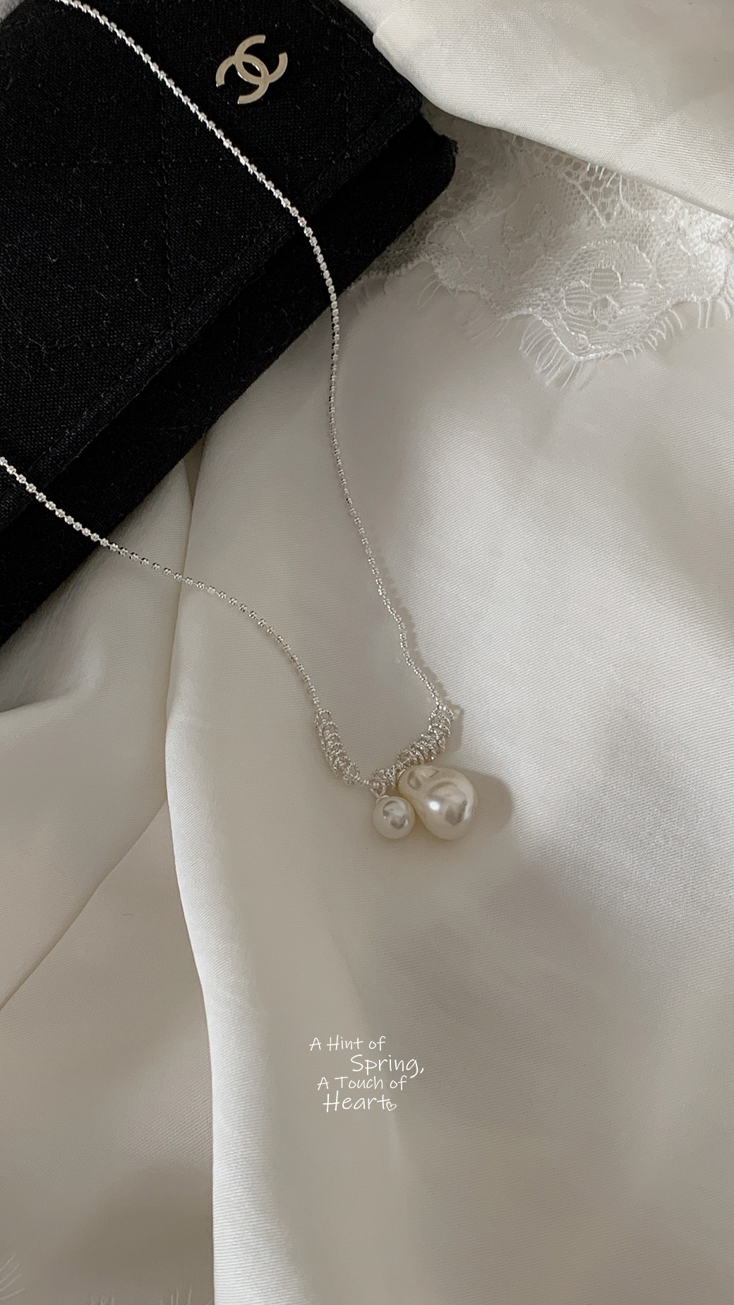 (G03)浪漫多層次珍珠美人魚項鏈