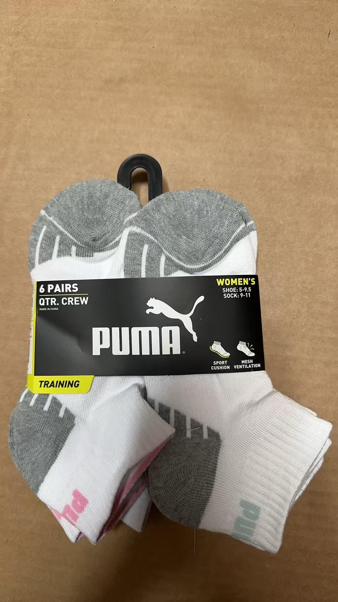 【直播】PUMA LX032080 女裝短襪(6對裝)
