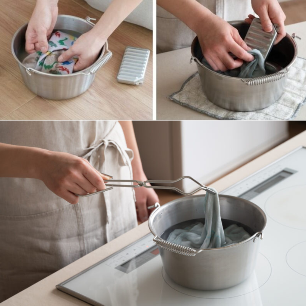 《家事問屋》日本製全不鏽鋼家事清潔用小桶