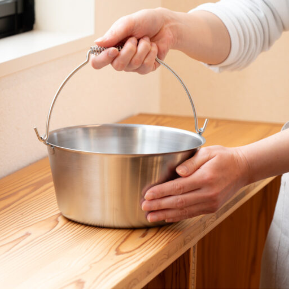 《家事問屋》日本製全不鏽鋼家事清潔用小桶