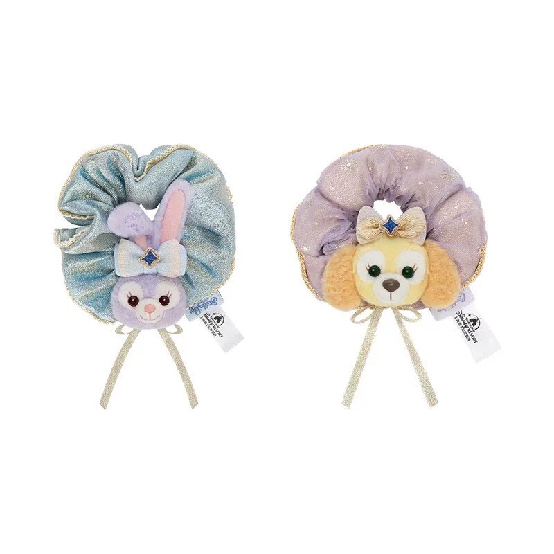 10歲生日慶典 史黛拉露 星黛露 StellaLou 可琦安 餅乾 CookieAnn 絨毛大頭造型 髮束 大腸圈 髮飾 2入組 -上海迪士尼樂園