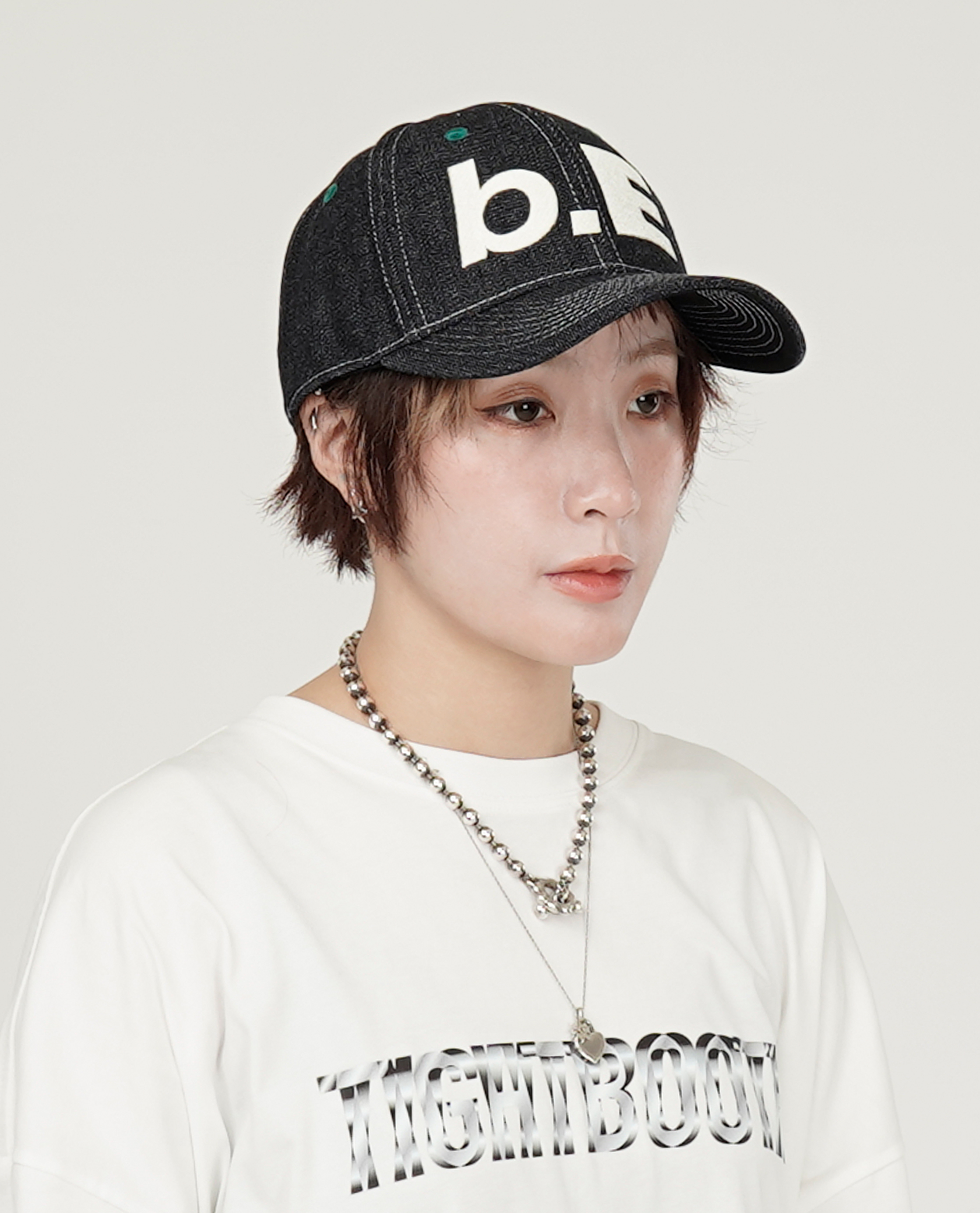 b.Eautiful b.E Hat (Black Denim / Off-White) - Collection*15
