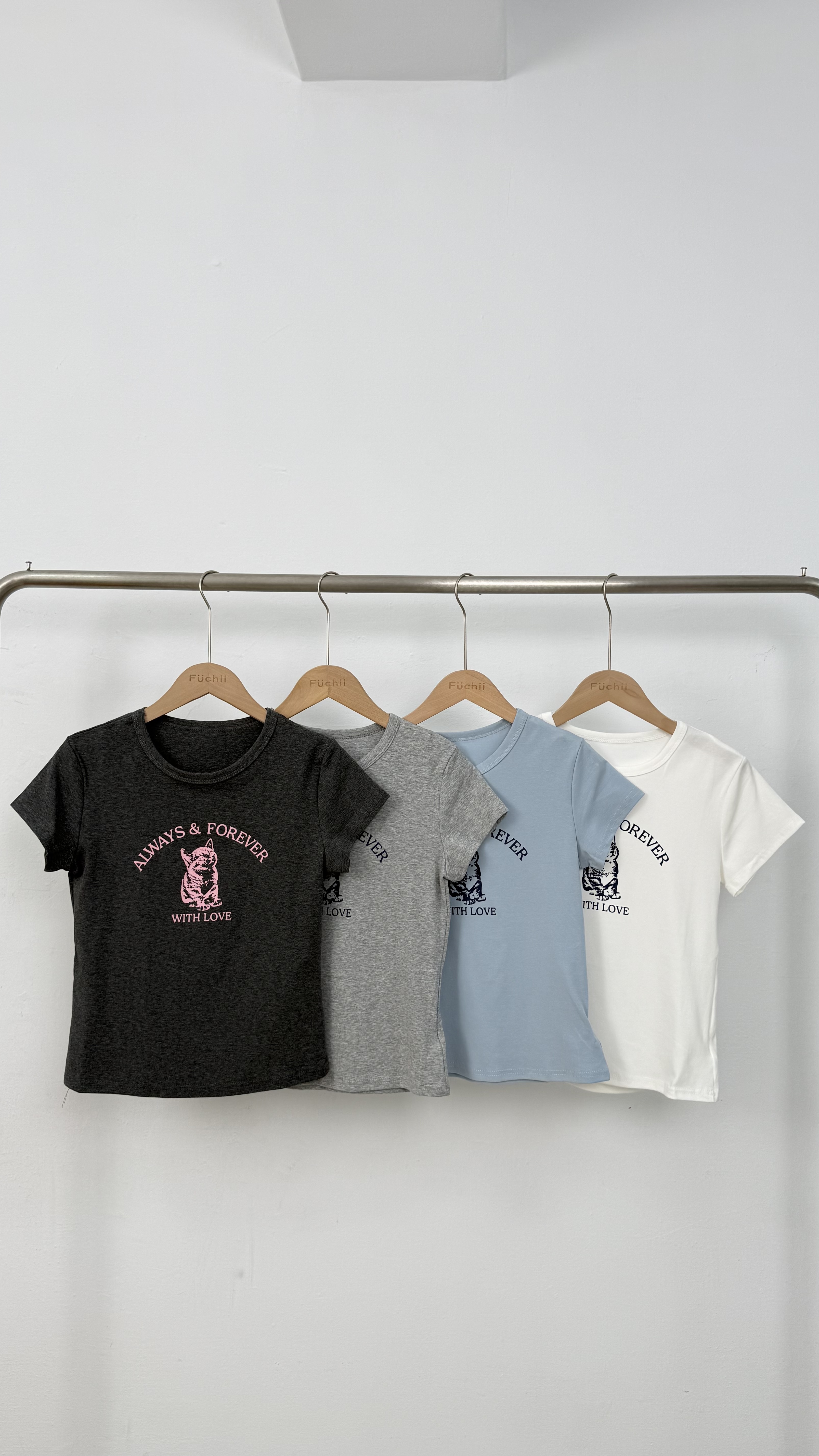 NEW貓貓U領短袖上衣