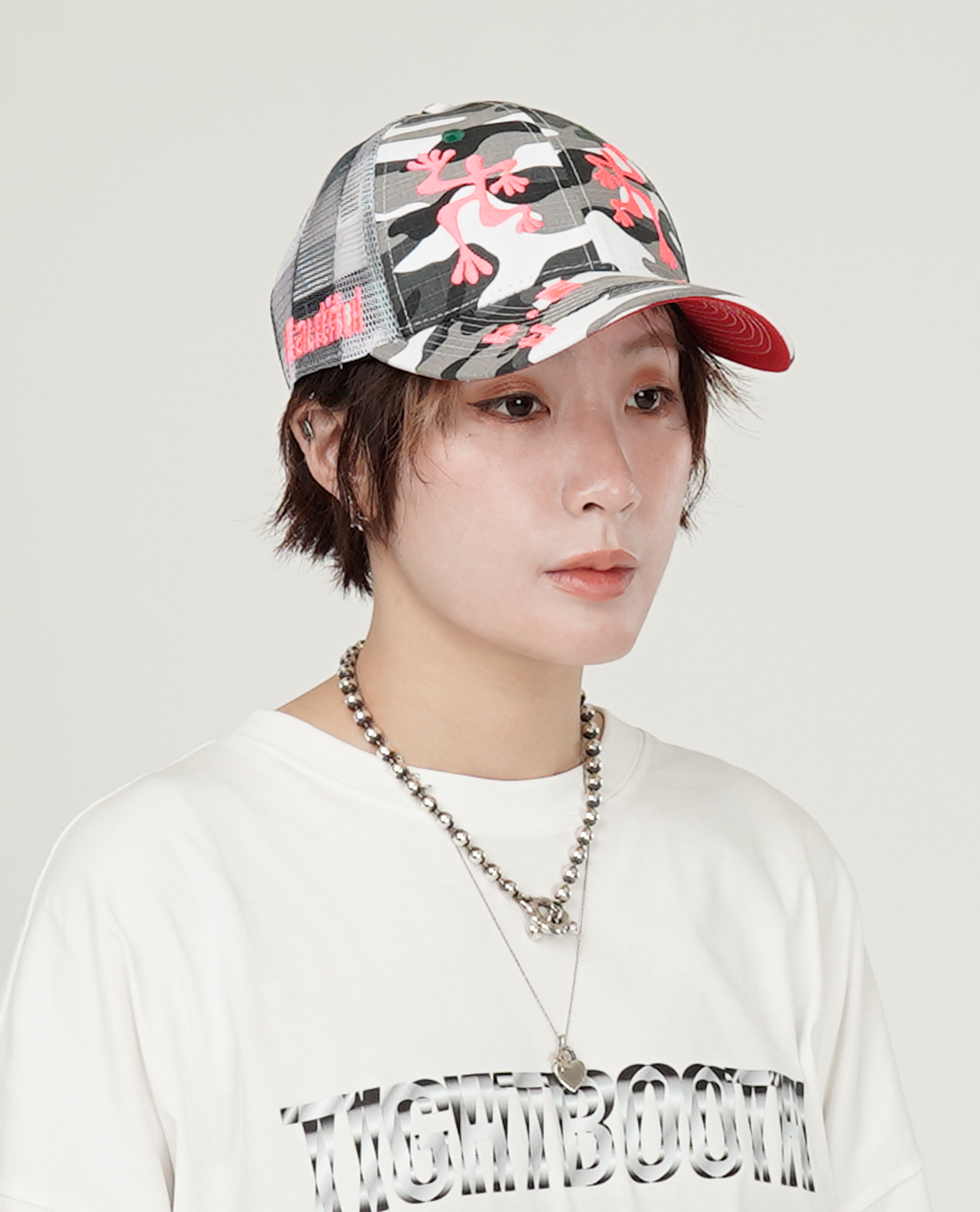 b.Eautiful Biyu Hat (Black White Camo / Buffalo Check) - Collection*15