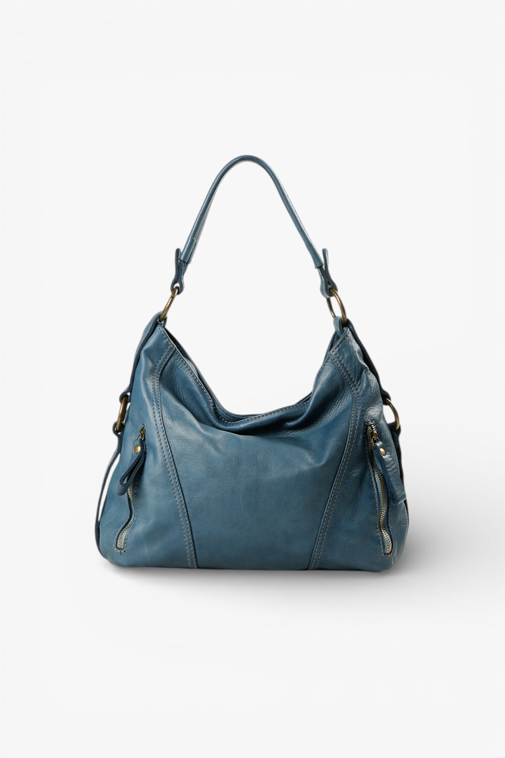 Enza 方形肩背包 藍色