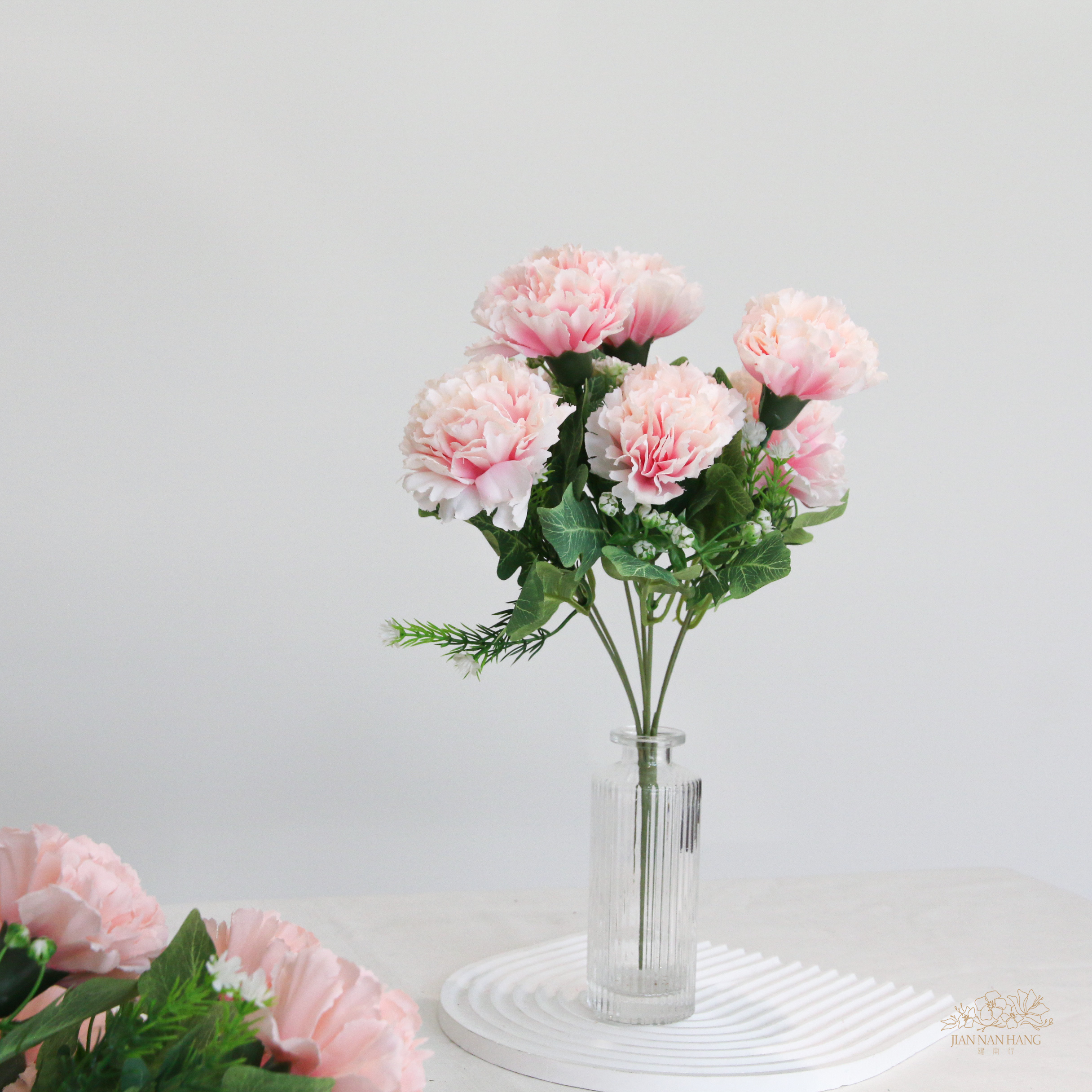 人造花 7頭康乃馨 2色