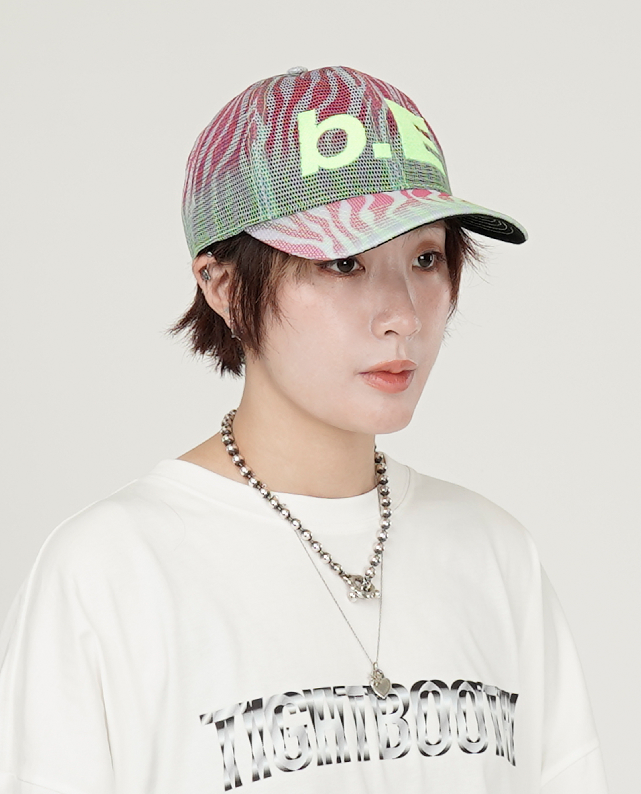 b.Eautiful b.E Hat (Multi Zebra Mesh / Highlighter) - Collection*15