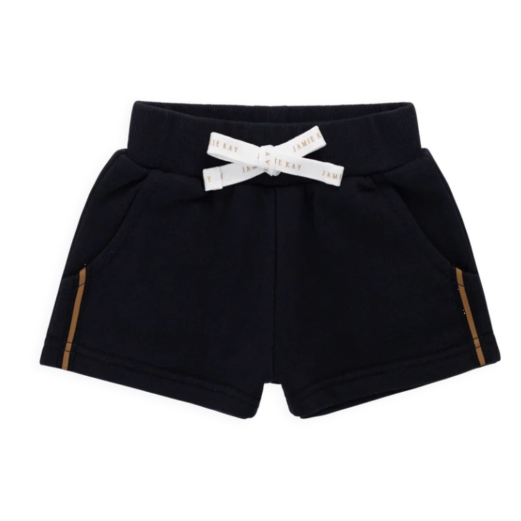 （預購）JAMIEKAY 側滾邊綁帶短褲 Organic Cotton Nash Short - Eclipse