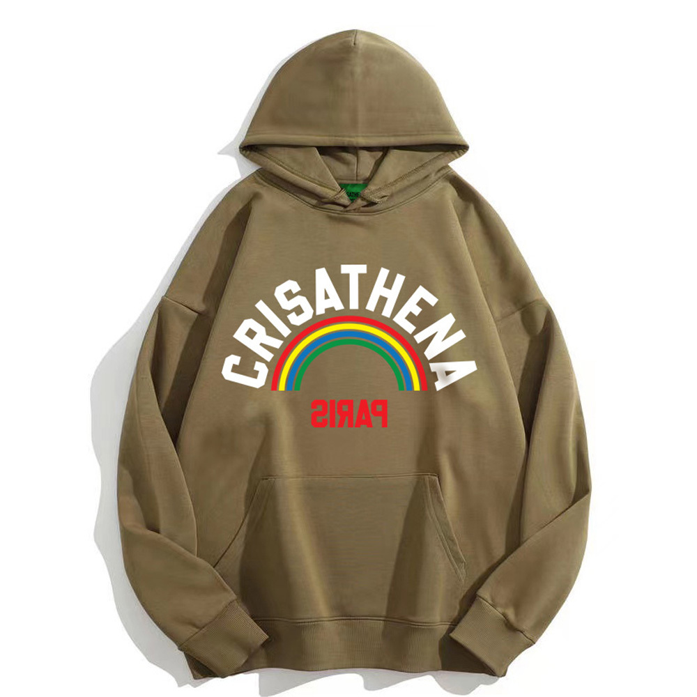 0324CA17-CRTNA-Crisathena 彩虹連帽圍衣 黑色/ 駝色/ 綠色/ 淺藍色/ 粉紅色/ 紫色/ 鴨綠色, S/ M/ L/ XL/ XXL/ XXXL (A17)