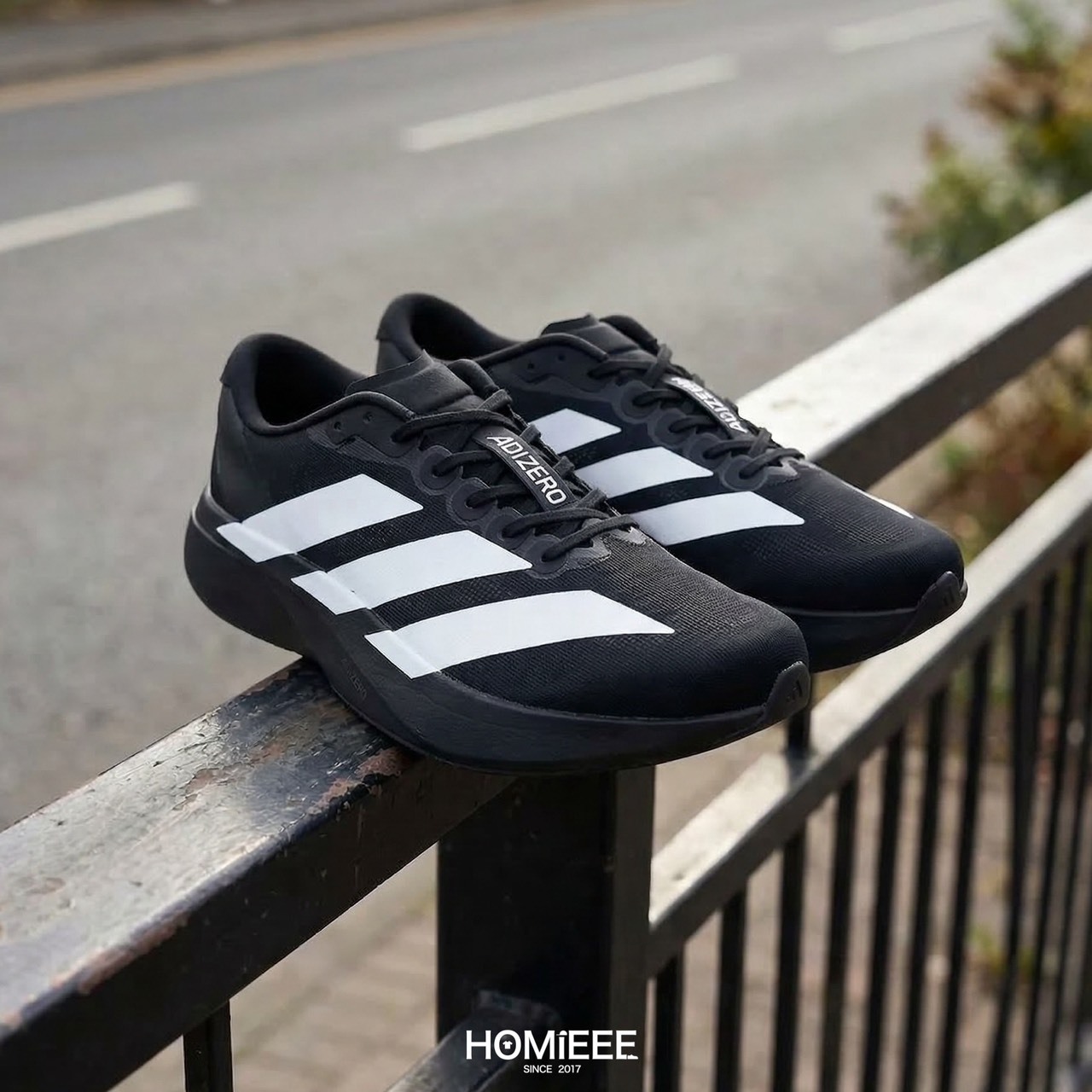 Adidas ADIZERO EVO SL 慢跑鞋 運動鞋 黑白色 男鞋 [JP7149]