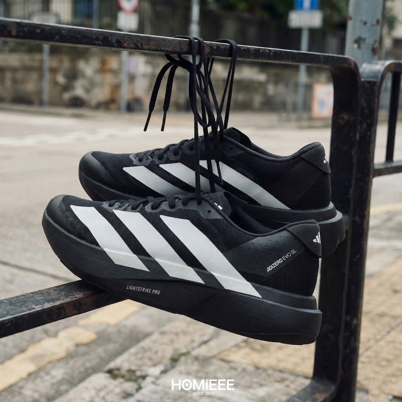 Adidas ADIZERO EVO SL 慢跑鞋 運動鞋 黑白色 男鞋 [JP7149]
