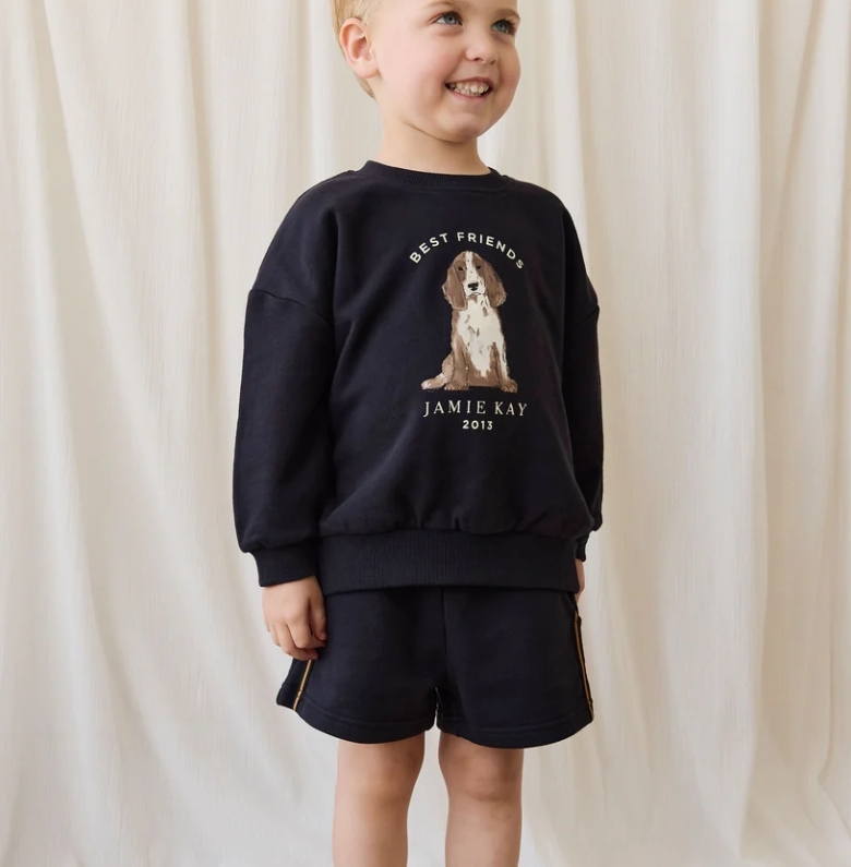 （預購）JAMIEKAY 側滾邊綁帶短褲 Organic Cotton Nash Short - Eclipse