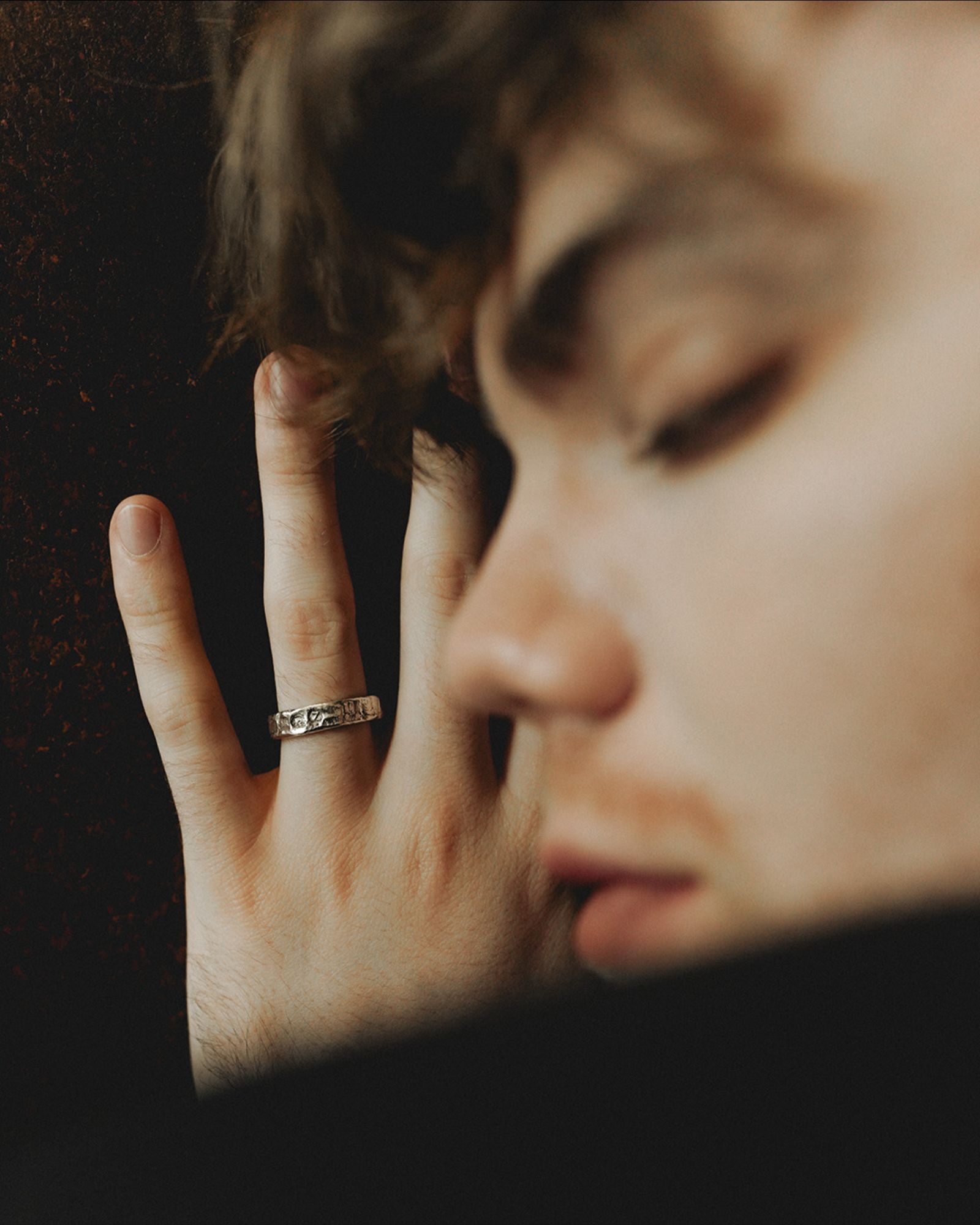 MISZHAN ĴO 5mm Hallmarks Ring