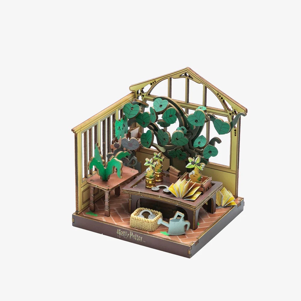 PUREMIND 哈利波特 DIY小屋 霍格華茲魔法教室 草藥學(1624)