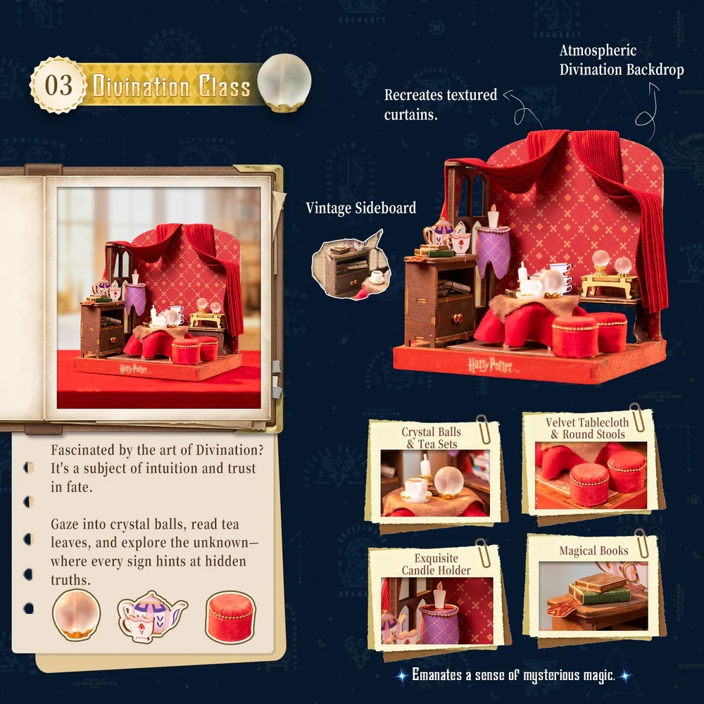 PUREMIND 哈利波特 DIY小屋 霍格華茲魔法教室 占卜學(1625)