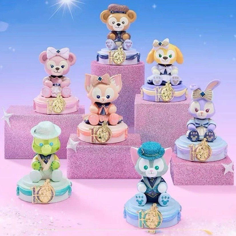 10歲生日慶典 達菲 Duffy 與好友們 造型 搖頭 公仔 擺飾品 盲選盒 盲盒 -上海迪士尼樂園