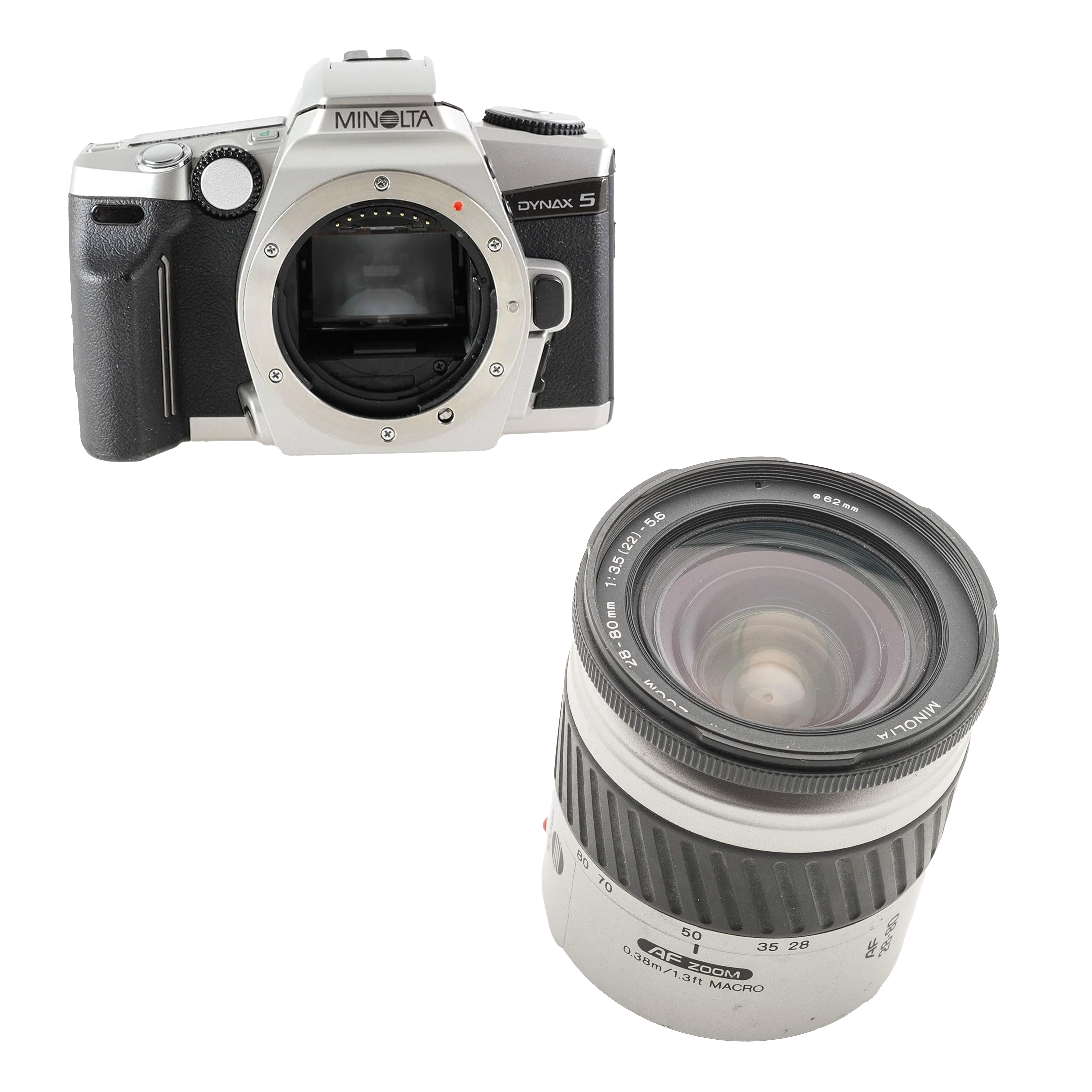 MINOLTA DYNAX 5 QD 連 28-80mm 鏡頭套裝 HK$1,280 (訂金HK$500)