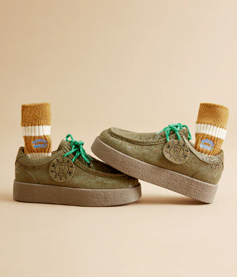 【現貨瑕疵貨品】WACKY WILLY LL0919850 休閒鞋 卡其綠 230  (HC0278)