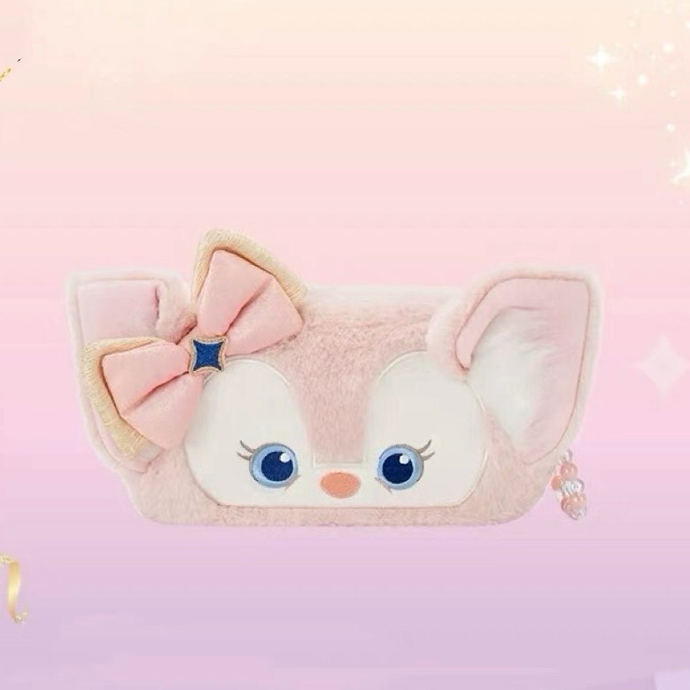 10歲生日慶典 玲娜貝兒 Lina bell 絨毛大頭 造型 筆袋 收納包 化妝包 -上海迪士尼樂園