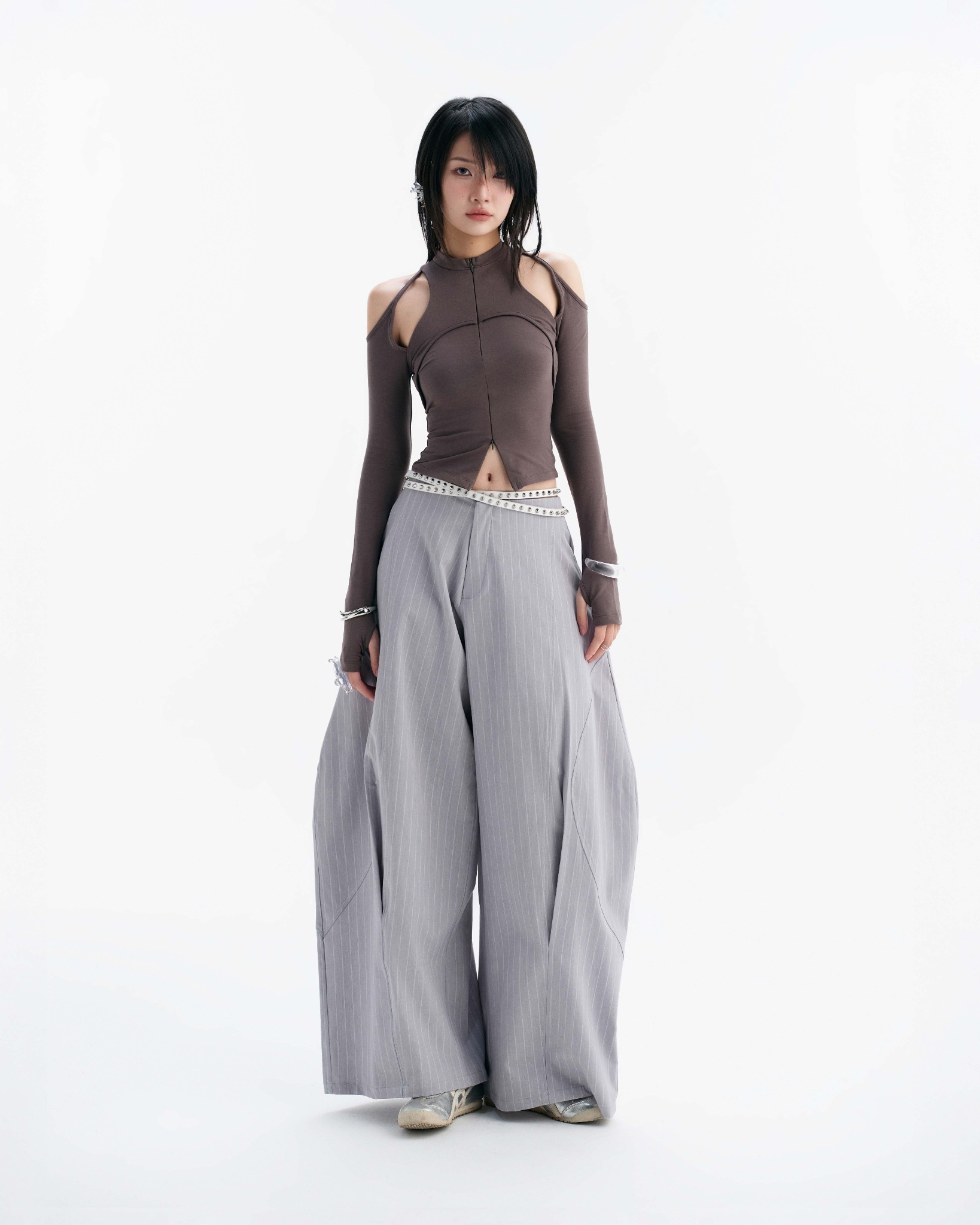 【預購】越南女裝品牌 BUNNYHILL LUFT PANTS 透氣輕薄長褲 (BEIGE/CAPPUCCINO/GREY BLUE STRIPES)