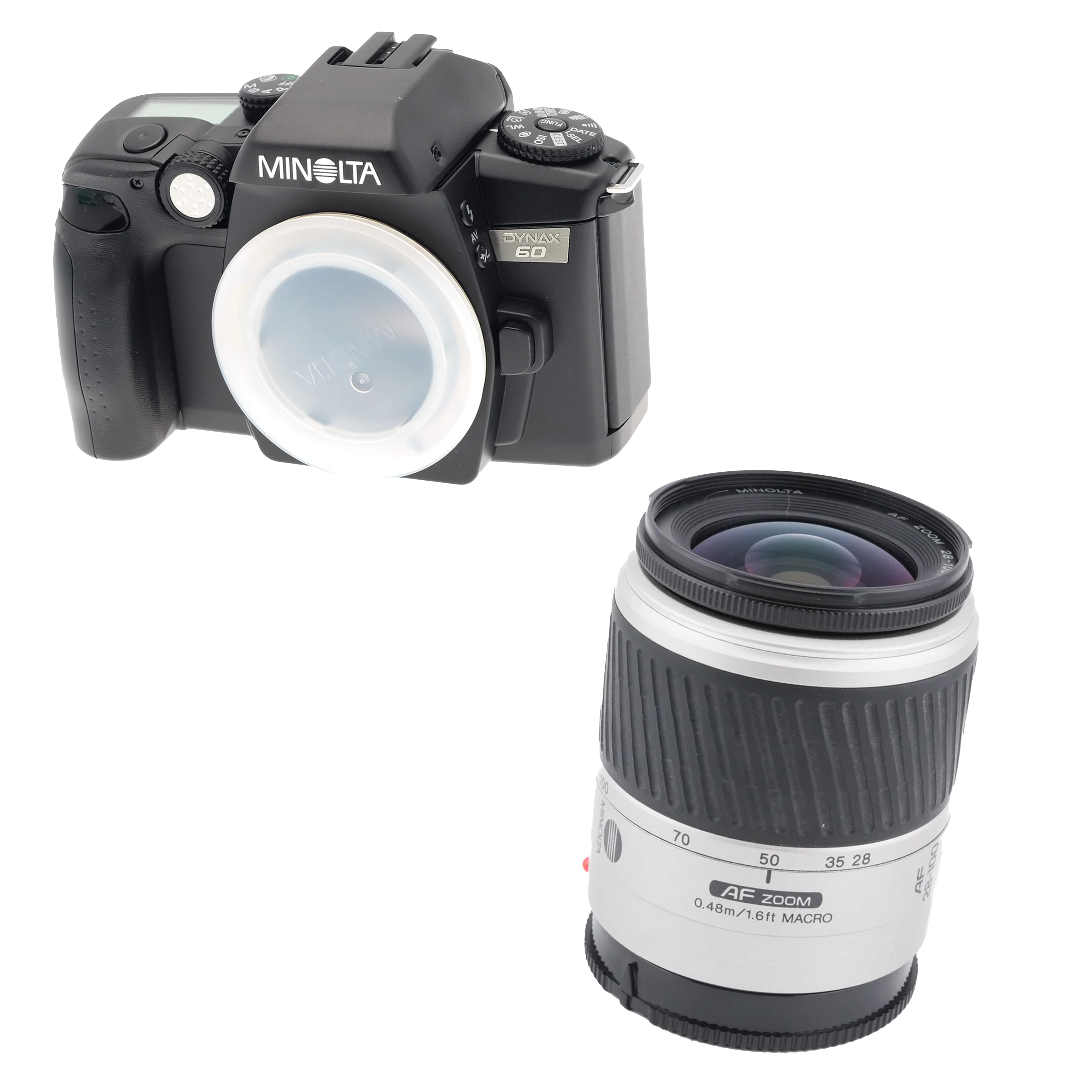 MINOLTA DYNAX 60 QD 連 28-100mm 鏡頭套裝 HK$1,280 (訂金HK$500)
