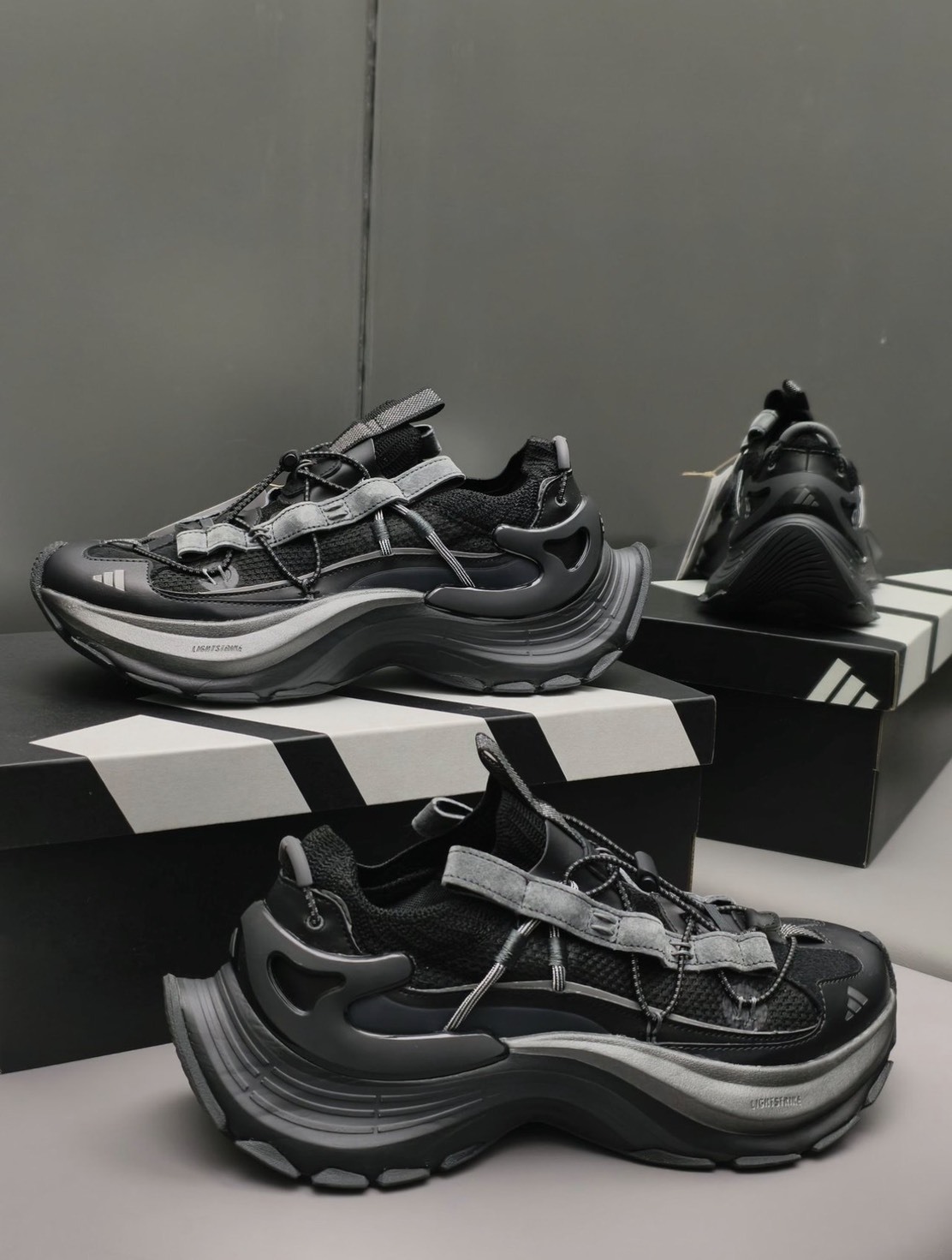 ADIDAS XLG SPEED HIKE 26SS 最新 機甲 未來 機能 全黑 老爹鞋 巴黎世家 平民款 KK1917