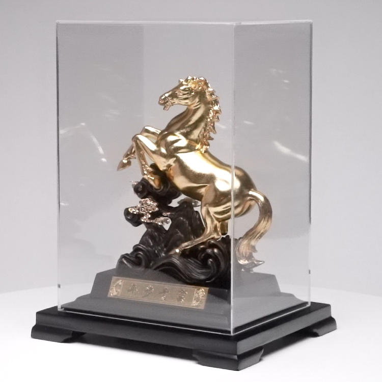 鹿港窯｜平步青雲金馬｜升遷開運擺件・開店喬遷送禮首選