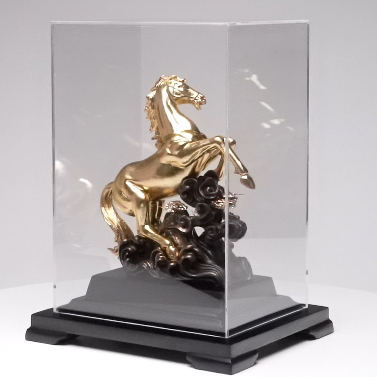 鹿港窯｜平步青雲金馬｜升遷開運擺件・開店喬遷送禮首選