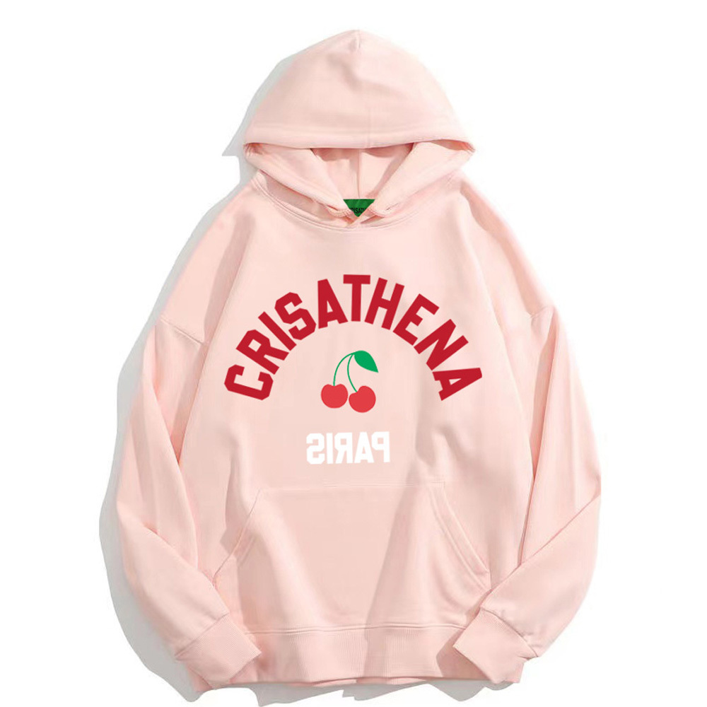 0324CA18-CRTNA-Crisathena Cherry 連帽圍衣 粉紅色, S/ M/ L/ XL/ XXL/ XXXL (A18)