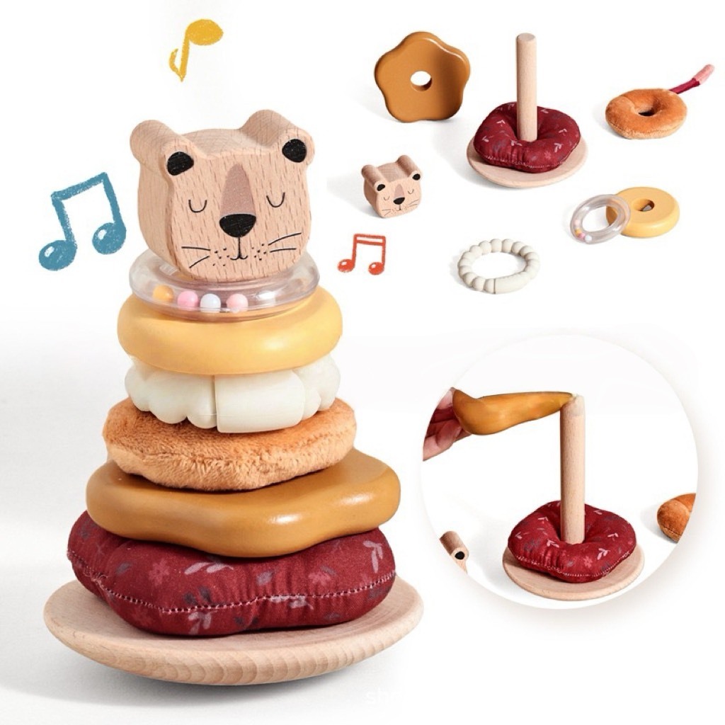 木製形狀識別堆疊