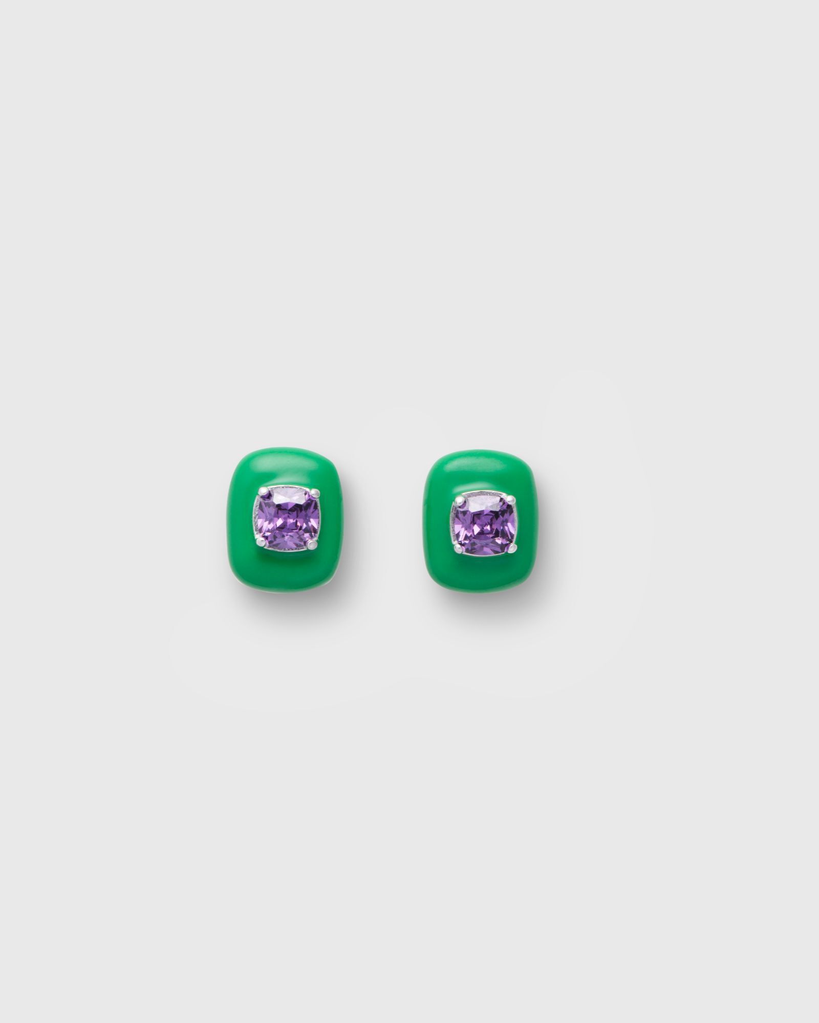 MERVYN Pillow Stud Earring (綠)