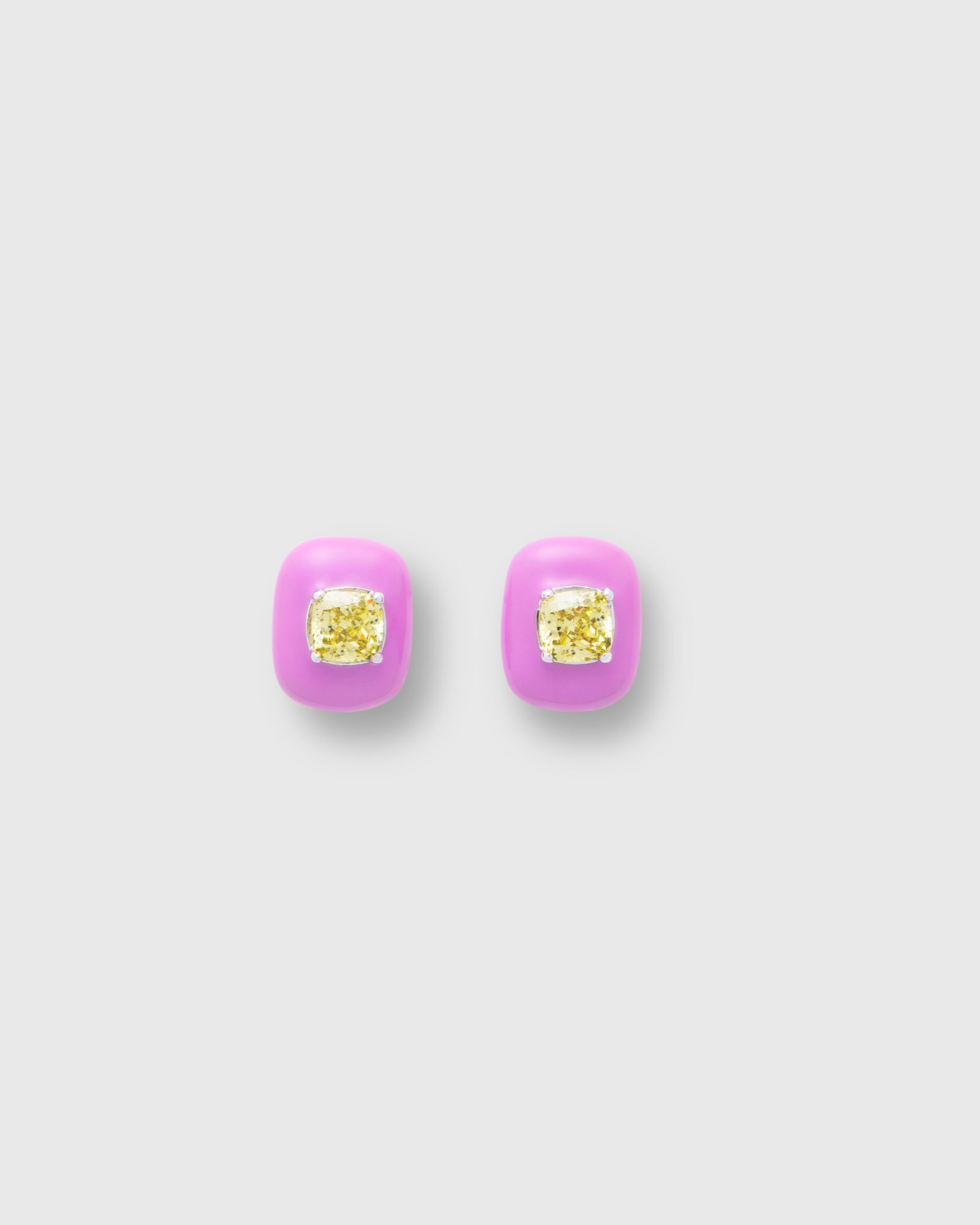 MERVYN Pillow Stud Earring (粉)