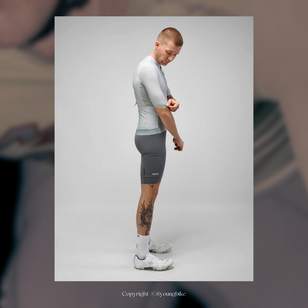 【PEdALED】ODYSSEY Jersey 男短袖車衣 / Light Blue 淺藍