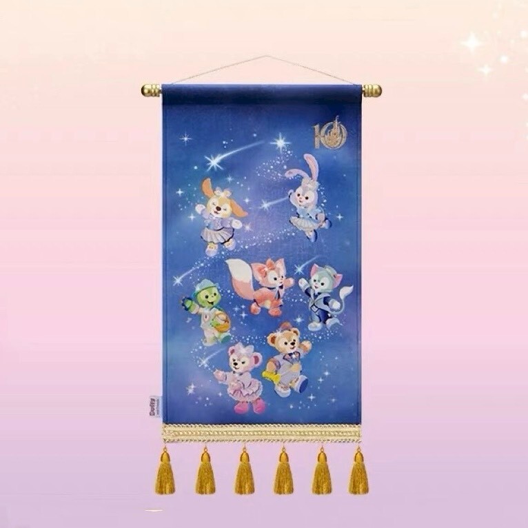 10歲生日慶典 達菲 Duffy 與好友們 發光設計 掛旗 布置品 -上海迪士尼樂園