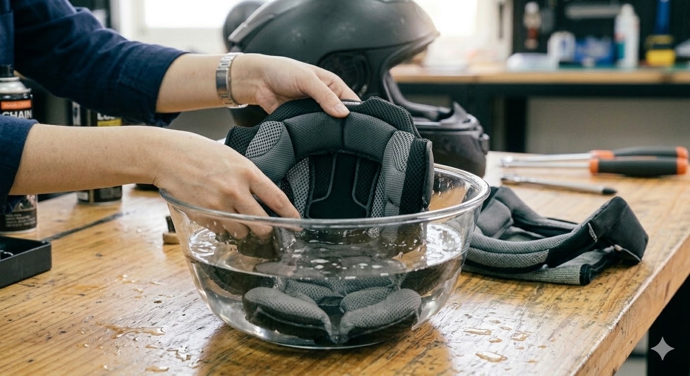 安全帽內襯拆洗清潔