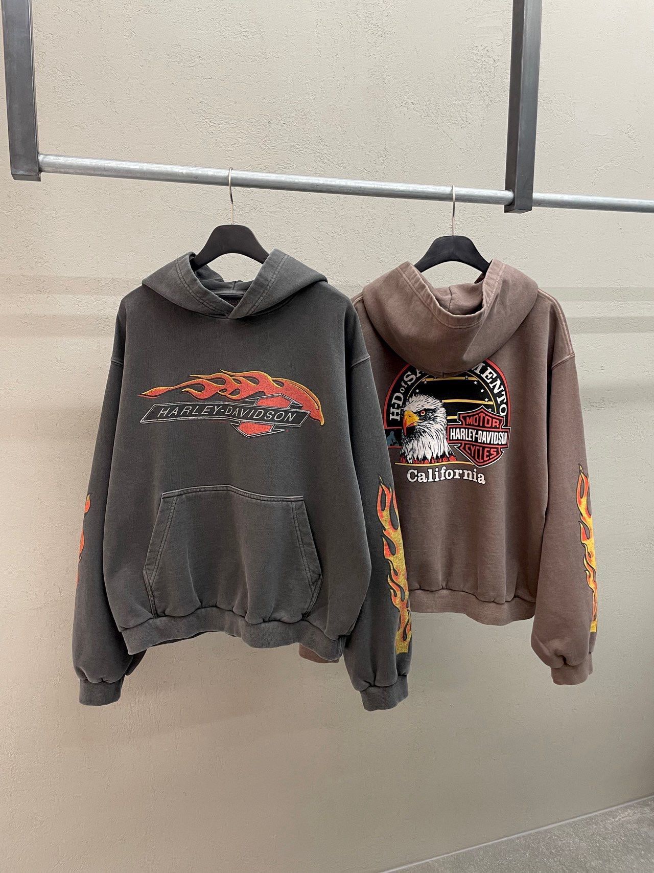 洗水英文字圖案連帽衛衣 ARCHIVE-412T